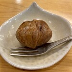 天ぷら 車 - デザートの大きな栗