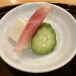 天ぷら 車 - お新香