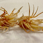 天ぷら 車 - エビの頭