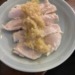 豚中華 大阪焼売珍 - 蒸し豚のしようがかけ