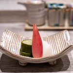 鳥さき - 2025.6 甘酢漬け（きゅうり、みょうが、大根）