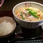 櫻月 - 魚介系つけ麺のような魚介の強いカレーうどんだった。