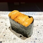 鮨 西崎 - ⑭ 雲丹（北海道 霧多布）