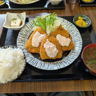 BOBO'sKITCHEN - 料理写真:あじフライ定食（タルタル）