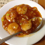 蘭芳園 - 2014.10
晩酌セットで選んだ海老チリ