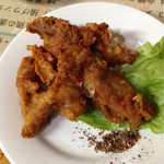 蘭芳園 - 2014.10
晩酌セットで選んだ若鶏の唐揚げ