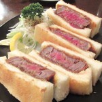 コーヒーショップ ヤマモト 下鴨店 - 和牛ビフカツサンド