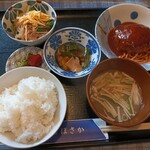 膳処ほさか - 日替わり（ハンバーグ）