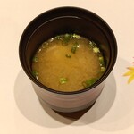 すし道 冨座 - つみれの味噌汁
