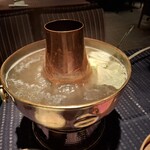 瀬里奈 - しゃぶしゃぶのスープで調理している野菜・その1です。