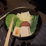 瀬里奈 - しゃぶしゃぶの野菜・その1です。