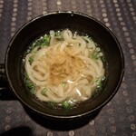 瀬里奈 - しゃぶしゃぶのスープで調理した水沢うどんです。