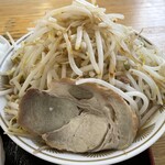 ラーメン もっけだの - 『朝食セット(ラーメン野菜マシマシ・ライス大)』のラーメン
