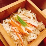 東京 芝 とうふ屋うかい - はい！カニご飯！カニィ！！ひとりこのおひつひとつ丸ごと！カニが食べても食べてもまだカニ食べられる！たくさんカニ食べれて幸せ…