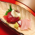 東京 芝 とうふ屋うかい - 湊より！タイとマグロ！ぷりぷりでお口が幸せ！