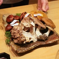 わたなべ - 天然舞茸、しいたけ、ナラ茸、ハナイグテ、ムキ茸、チャナメツム茸