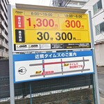 ザ・コーナー ハンバーガー＆サルーン - 徒歩２分くらいのとこにコインパーキングはある