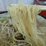 ラーメン亀仙人 - 中細麺