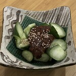 ラーメン縁屋 - きゅうりのピリ辛肉味噌 \290