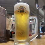 ラーメン縁屋 - 一番搾り／中ジョ \546