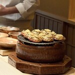 くるますし - 蟹を焼き焼き♪