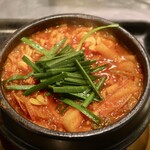 韓豚屋 - ブテチゲ（ご飯付き）