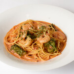 だん家 - 小海老のトマトクリームパスタ