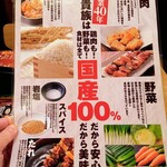 鳥貴族 - こだわりの口上