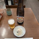 巣鴨ときわ食堂 - 瓶ビールとポテトサラダ（小）