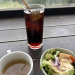 ザファームカフェ - スープサラダセット