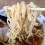 食堂なまえ - 極太縮れ麺。
