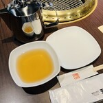 天壇  - 天壇のだし。これにつけて食べるとあっさりして美味しい！