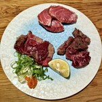 千ふく - 青森 大間 天然生本鮪 希少部位盛り合わせ(喉肉、頬肉、頭肉)