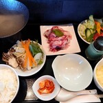 Farm Dining MOCO - ラムしゃぶ定食(大盛) 1,890円(税込)