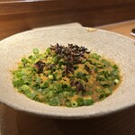 fudo - 美味しいパスタ。鯛出汁のソース、イタリアカラスミ、浜名湖の青のり。