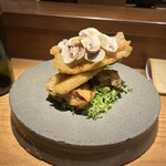 fudo - 真穴子と大黒しめじのフリット。