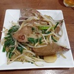 中華ダイニング 多礼 - 料理写真:こしじポークの厚切レバニラ（塩）