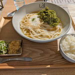 イチトサンブンノイチ - 料理写真:とろろ海苔かけうどん(温)大+ごはん中