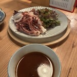 常夜亭 徳 - するめイカバター焼肝醤油付780円