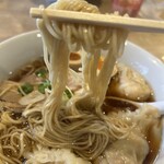 麺屋 木ノ下 - 麺とスープの絡み具合