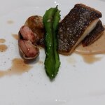 リストランテ ラ ソリア - ヒラメのバター焼き　落花生のソース（2025.9）