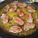 アロセリア ラ パンサ - 鴨肉とポルチーニ茸のパエリア