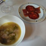 アロセリア ラ パンサ - 生ハムとスープ