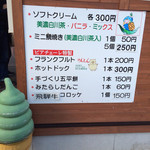 道の駅　美濃白川ピアチェーレ - 白川茶ソフトクリーム300円