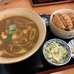 そば処 丞 - 料理写真:カレー南蛮　竜田揚げ丼