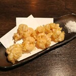 狐狸庵亭 - 北海道産真鯛の白子の天婦羅