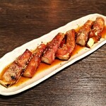 狐狸庵亭 - 新潟県産真菰筍の肉巻焼き