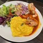 北海道ヨーロピアンダイニング LUGAR - エビチリオムライス