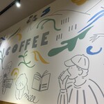 カンノンコーヒー 名駅前店 - 壁もかわいい〜