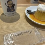 カンノンコーヒー - おしぼりに添えられたメッセージが嬉しい